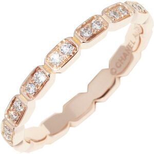 Chanel 18K Pink Gold Première Promesse Ring Diamond Ring J4134